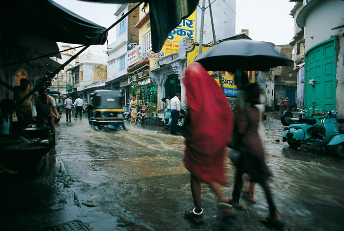 India, Udaipur, monsone