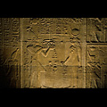 Egitto - Assuan, Isola di File, tempio di Iside, bassorilievo del Naos
