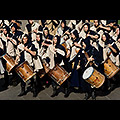 Assisi - Festa del Calendimaggio, tamburi della Parte de Sopra